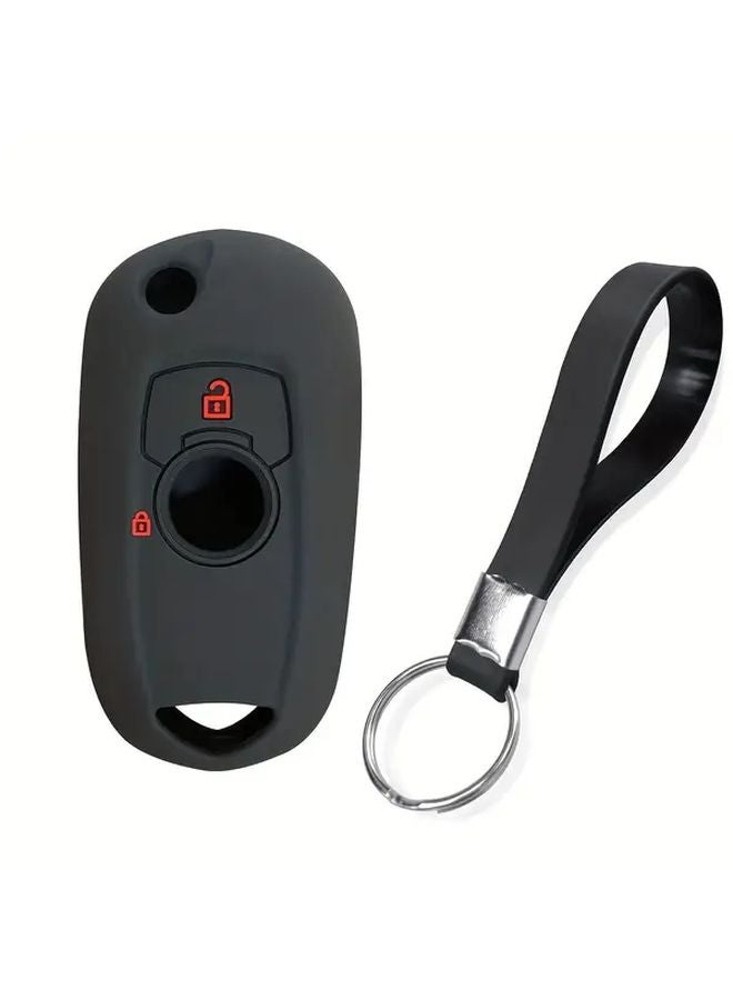 Black Red Silicone Key Shell Holder For Opel Astra K Vauxhall Corsa E 2 Button Remote Control Cover - Image 4